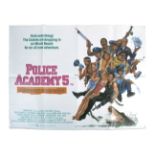 POLICE ACADEMY 5 - 1988 - UK QUAD CINEMA POSTER