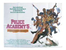 POLICE ACADEMY 5 - 1988 - UK QUAD CINEMA POSTER