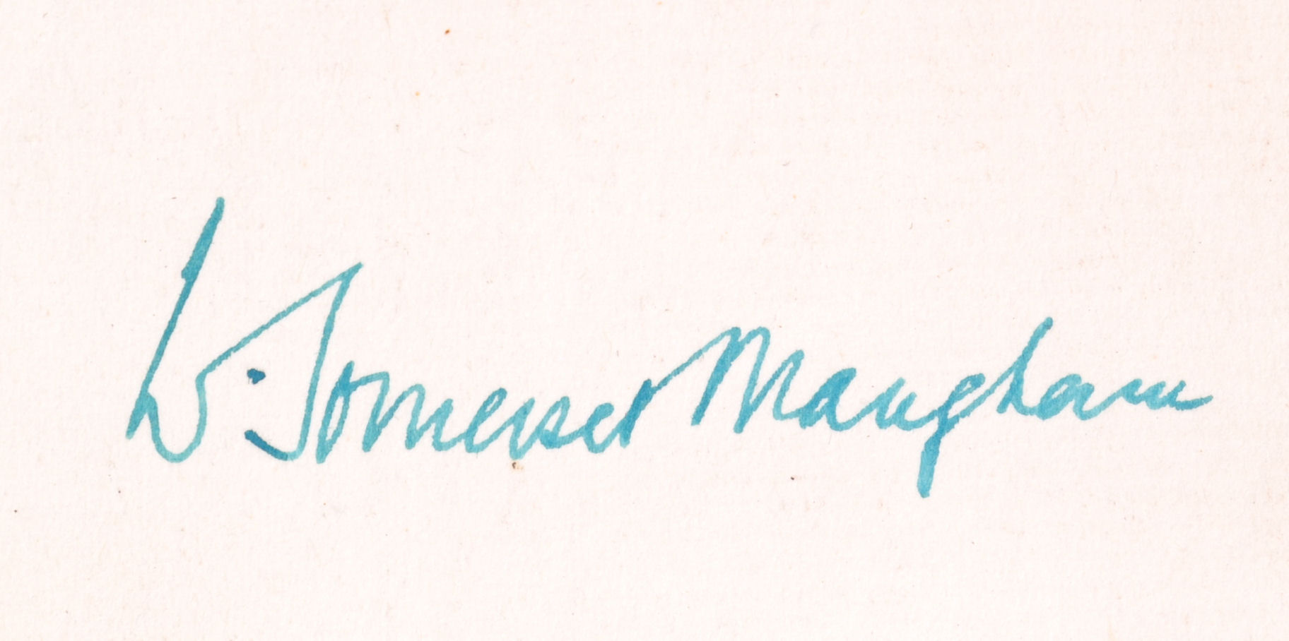 W. SOMERSET MAUGHAM - PLAYWRIGHT - RARE AUTOGRAPH - Image 2 of 4