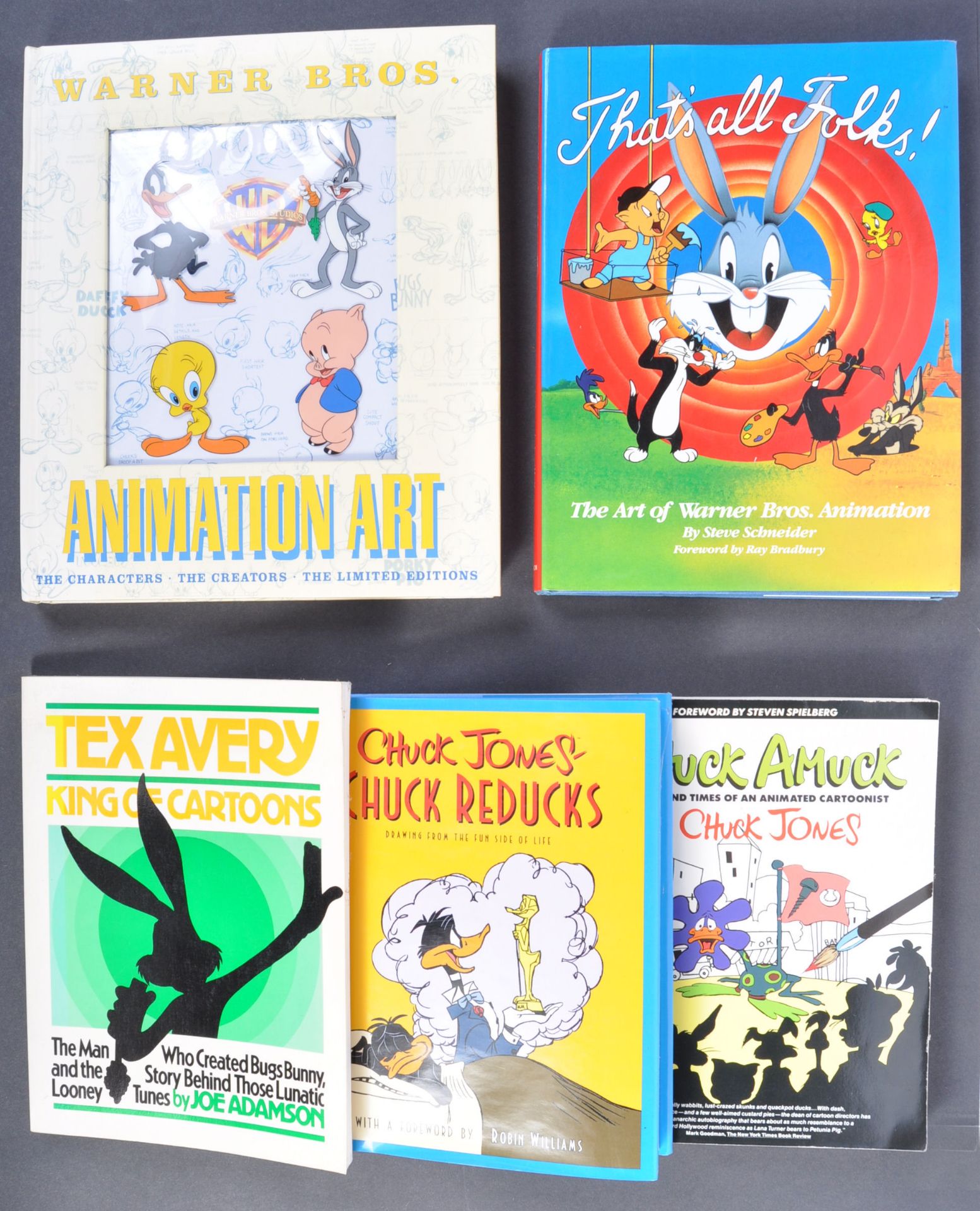 ANIMATION - WARNER BROS - COLLECTION OF BOOKS