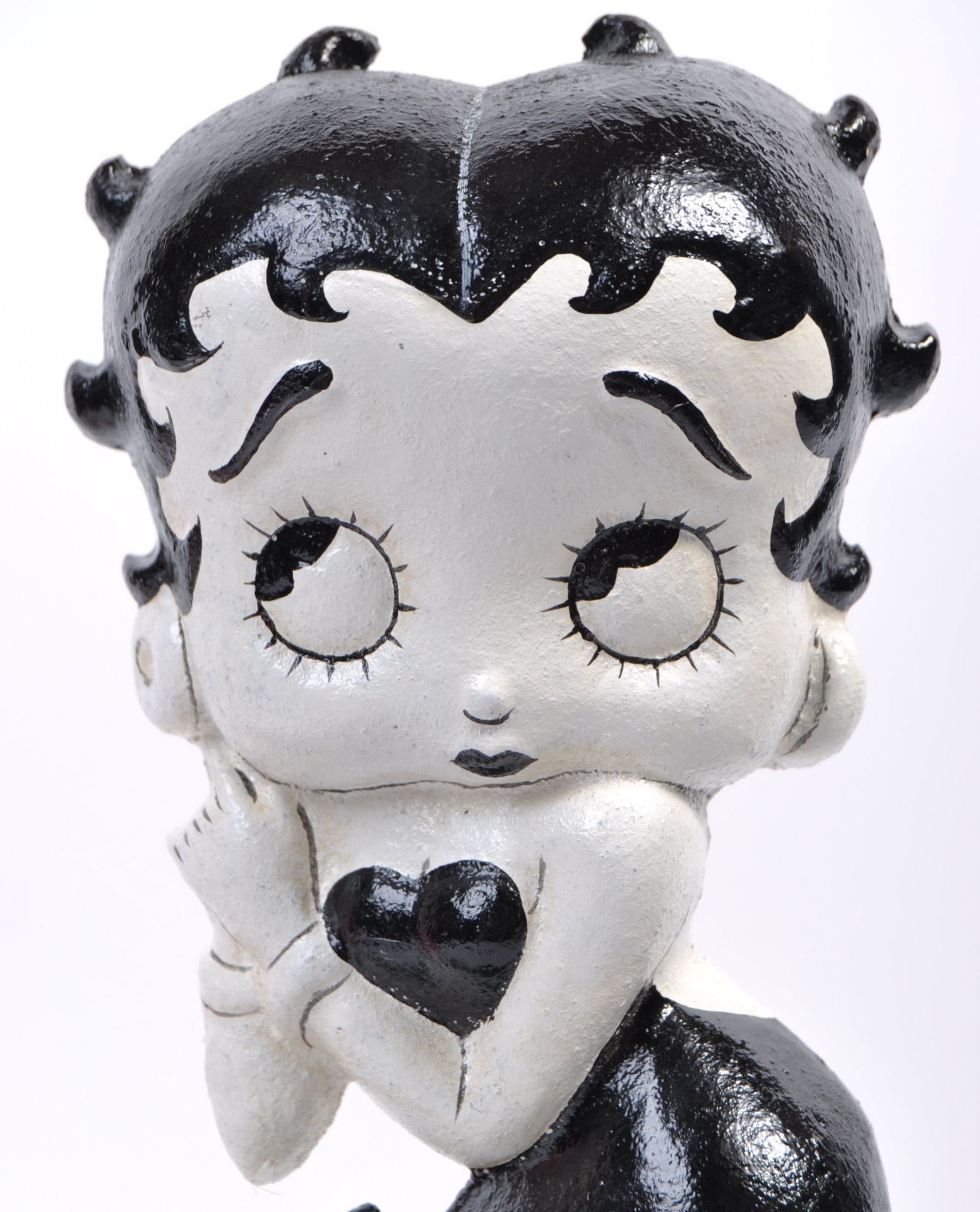 PAIR OF CAST IRON BETTY BOOP DOORSTOPS FIGURINES - Bild 3 aus 5