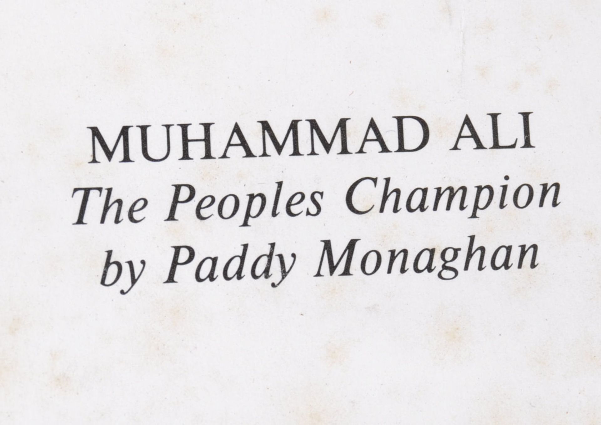 MUHAMMAD ALI ' THE PEOPLES CHAMPION ' AUTOGRAPHED - Bild 4 aus 5