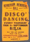 COLLECTION OF VINTAGE EVENT POSTERS - DISCO, CABAR