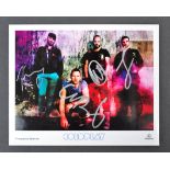 COLDPLAY - RARE EARLY FULL BAND SIGNED PHOTOGRAPH