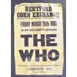 RARE EARLY ' THE WHO ' CONCERT POSTER FROM 1965