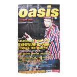 RARE ORIGINAL OASIS AT KNEBWORTH PARK 1996 LARGE POSTER