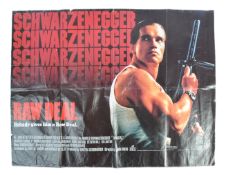 RAW DEAL 1986 - ARNOLD SCHWARZENEGGER - ORIGINAL UK QUAD