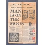 ORIGINAL 1966 DAILY EXPRESS MAN IS ON THE MOON NEW