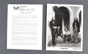 THE BEATLES - FAN CLUB ' FINAL PHOTOGRAPH ' AND NE