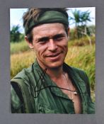 WILLEM DAFOE - PLATOON - RARE SIGNED 8X10" PHOTOGRAPh