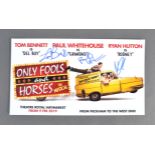 ONLY FOOLS & HORSES THE MUSICAL - CAST SIGNED POST