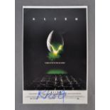 ALIEN - RIDLEY SCOTT - RARE AUTOGRAPHED MINI POSTE