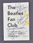 INCREDIBLE EARLY SET OF BEATLES AUTOGRAPHS - 1962