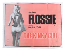 FLOSSIE 1974 ' THE KINKY GIRL ' ORIGINAL UK QUAD C