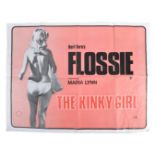 FLOSSIE 1974 ' THE KINKY GIRL ' ORIGINAL UK QUAD C