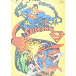 SUPERMAN - RARE VINTAGE 1980'S ARCADE ADVERTISING