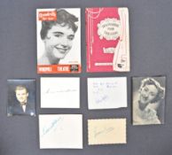 AUTOGRAPHS - BENNY HILL, NORMAN WISDOM, PETER SALL