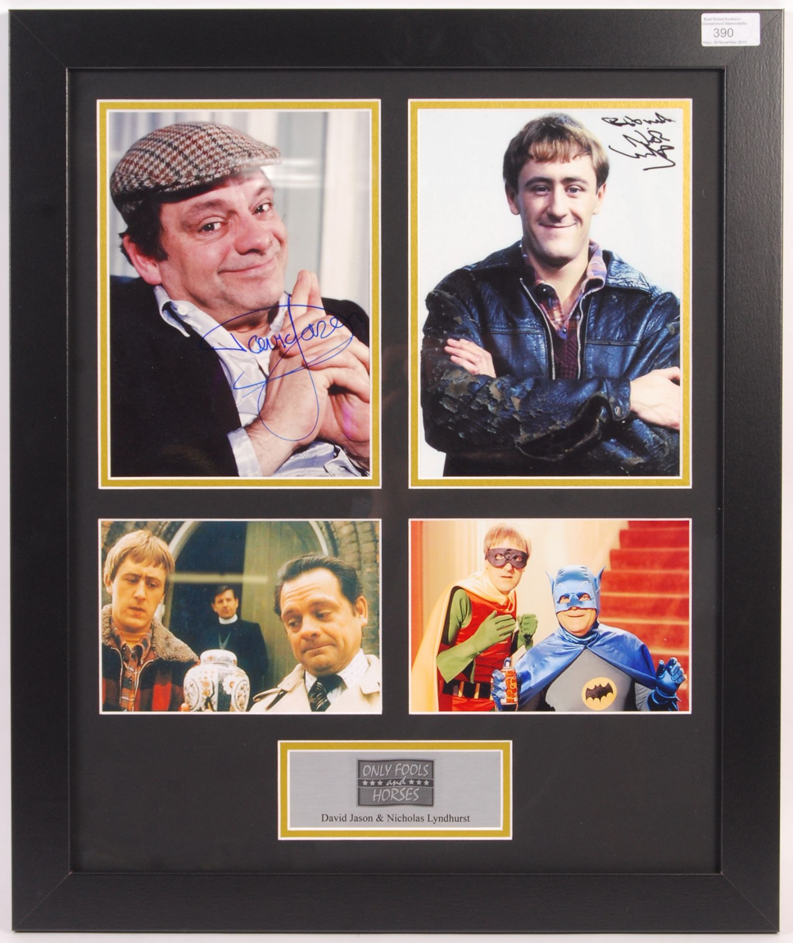 ONLY FOOLS & HORSES - FRAMED AUTOGRAPH PRESENTATIO