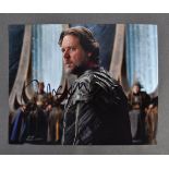 RUSSELL CROWE - SUPERMAN MAN OF STEEL - SIGNED 8X1