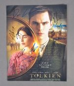 TOLKIEN - 2019 - RARE FULL CAST AUTOGRAPHED POSTER