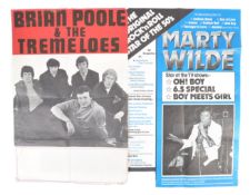 VINTAGE ROCK AND ROLL POSTERS - MARTY WILDE & THE