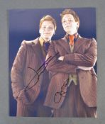 HARRY POTTER - THE WEASLEY TWINS - SIGNED PHOTOGRA