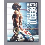 ROCKY - CREED II - CAST SIGNED 14X11" PHOTOGRAPH POSTER