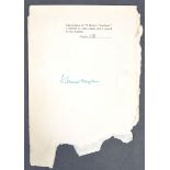 W. SOMERSET MAUGHAM - PLAYWRIGHT - RARE AUTOGRAPH