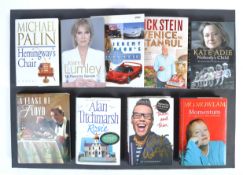 AUTOGRAPHED BOOKS - JOANNA LUMLEY, MICHAEL PALIN ETC