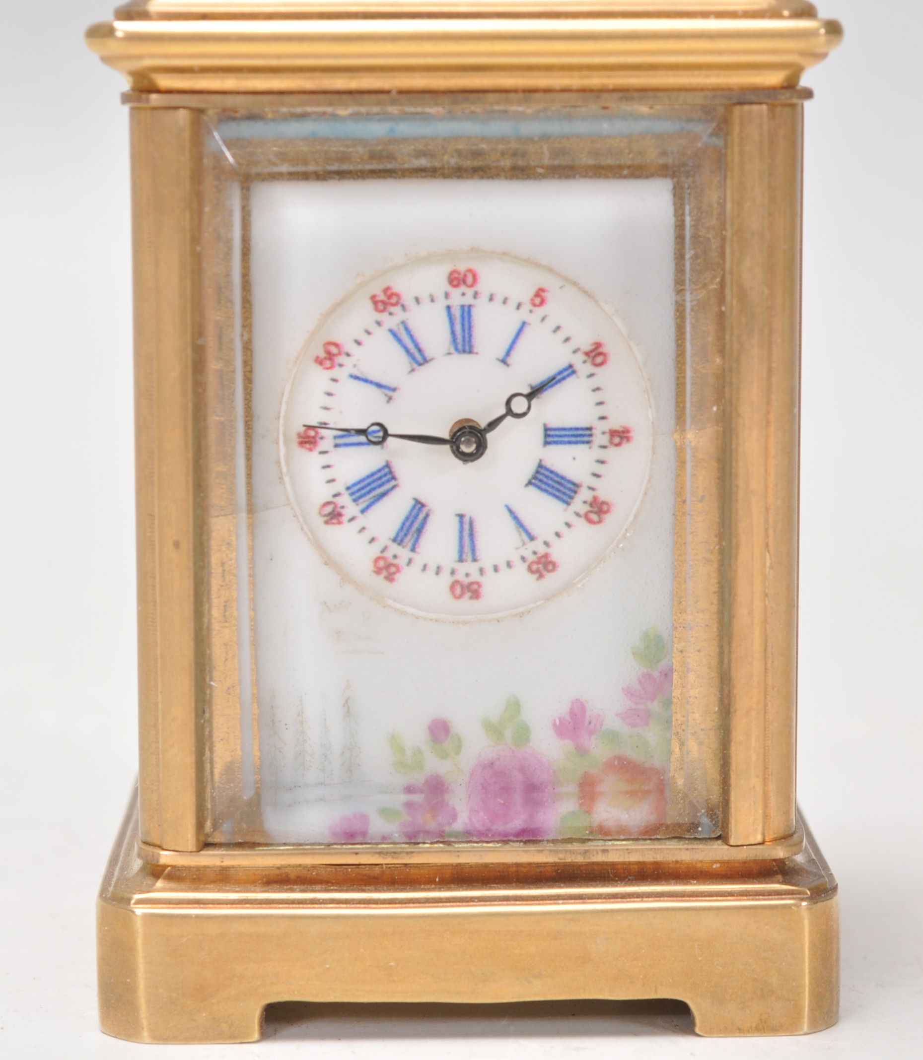 A vintage brass cased miniature carriage clock hav - Image 2 of 8