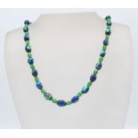 A vintage Art Deco 1930's glass beaded necklace ha