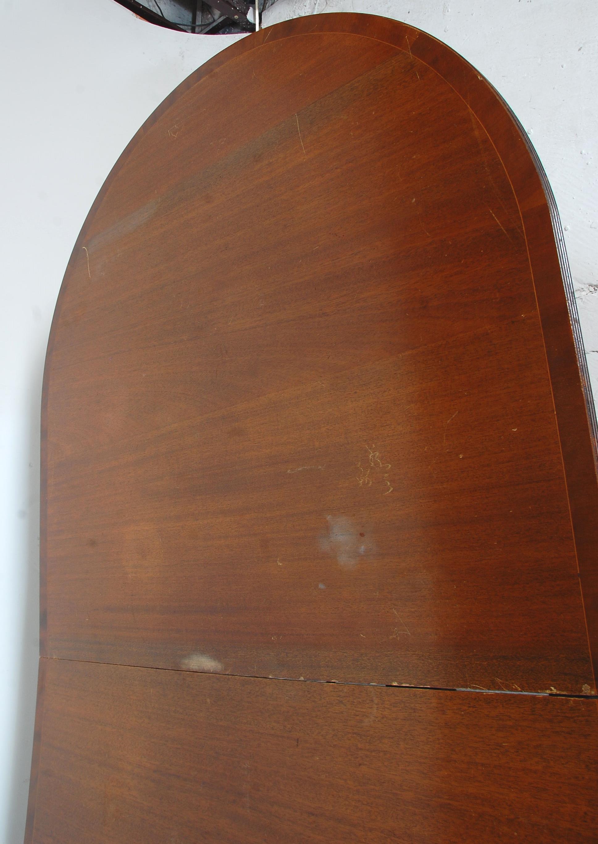 An antique mahogany folding breakfast table having - Image 4 of 8