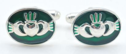 A pair of stamped 925 silver gentleman's cufflinks