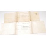 Two 19th Century handwritten deeds on vellum dated