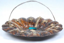 An antique paper mache / papier mache centrepiece