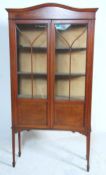 An early 20th Century Edwardian glazed display cab