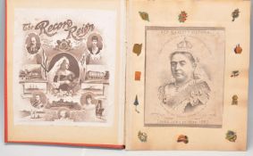 SCRAPBOOK. An original intact Victorian family alb