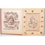 SCRAPBOOK. An original intact Victorian family alb