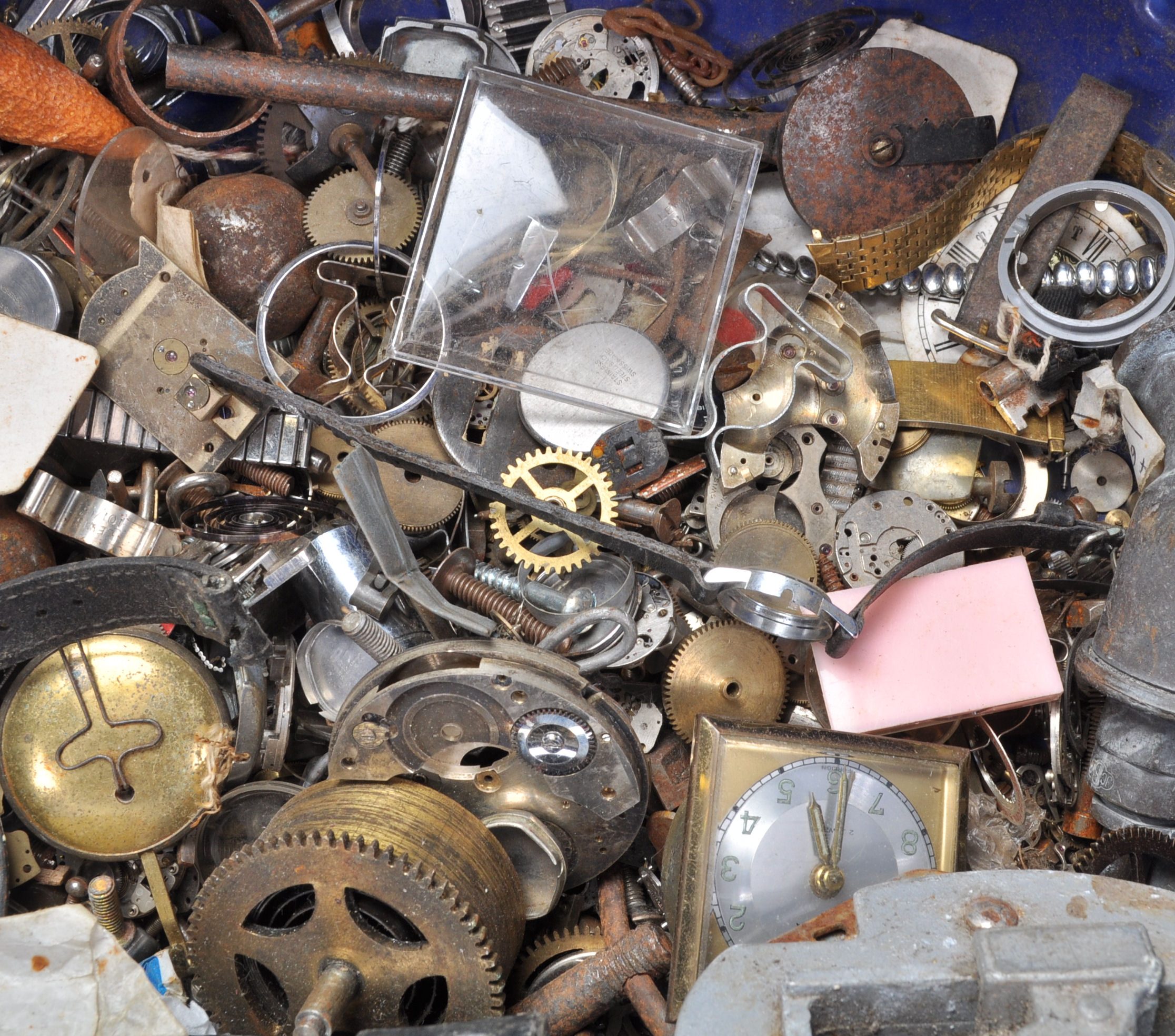 A collection of vintage spare watch and clock part - Image 4 of 7