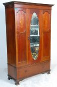 An early 20th Century Edwardian single door wardro