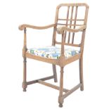 MANNER OF EW GODWIN - BRITISH ARTS & CRAFTS OAK & ELM ARMCHAIR