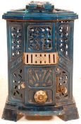 EARLY 20TH CENTURY FRENCH ENAMEL WOOD BURNER