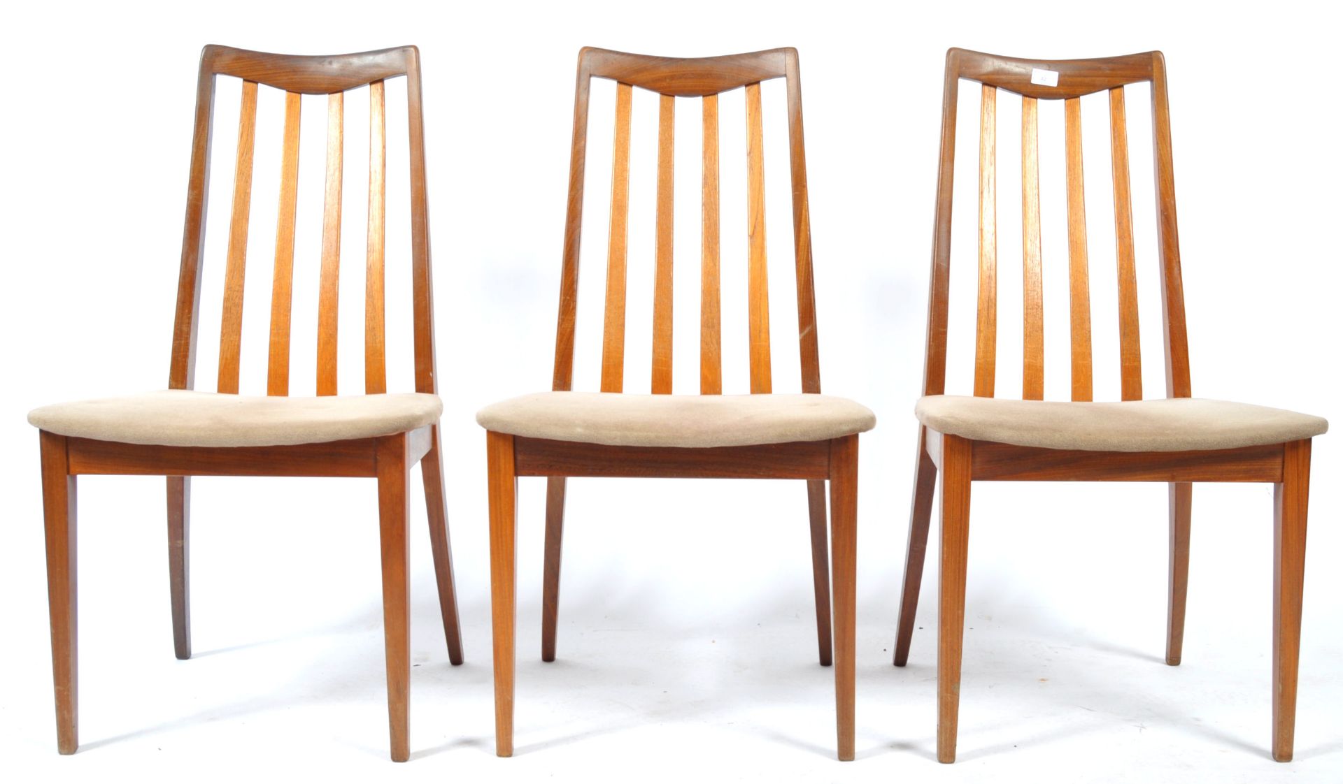 LESLIE DANDY FOR G-PLAN SET OF 6 TEAK WOOD DINING CHAIRS - Bild 9 aus 9