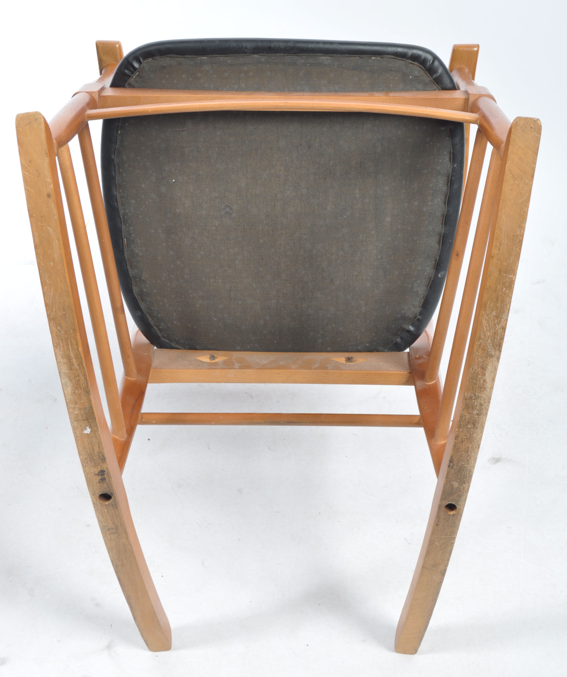 SCANDART MID CENTURY TEAK WOOD ROCKING CHAIR - ARMCHAIR - Image 7 of 7