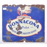 DONNACONA - BRITISH CANADIAN RARE ENAMEL ADVERTISING SIGN