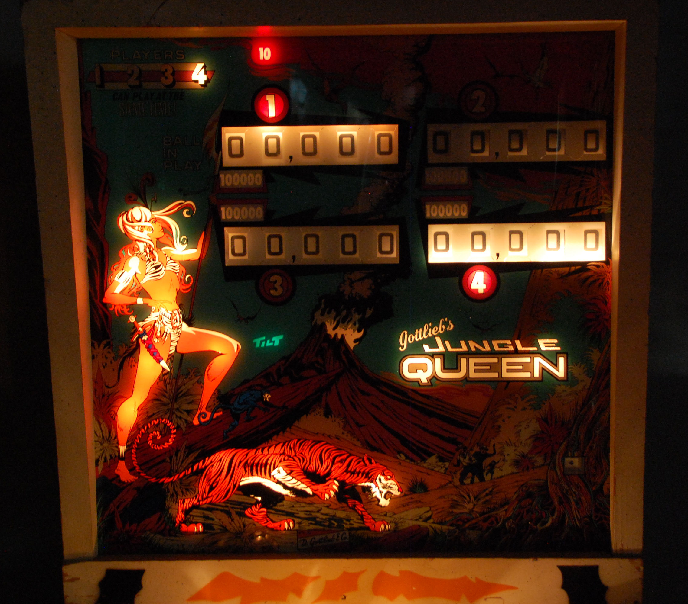 GOTTLIEB & CO - JUNGLE QUEEN - VINTAGE PINBALL MACHINE - Image 14 of 16