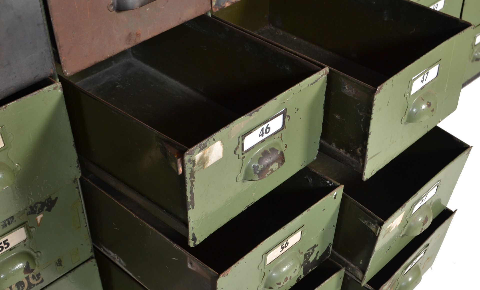 SYDNEY RAILWAY STATION INDUSTRIAL METAL FILING CABINET LOCKER - Bild 4 aus 4