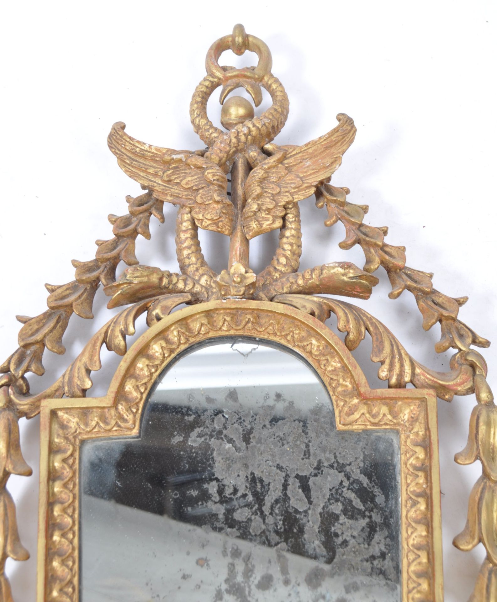 19TH CENTURY GIRANDOLE GILT WOOD FLORENTINE WALL MIRRORS - Bild 6 aus 16