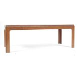 BRITISH MODERN DESIGN - TEAK AND TILE TOP MID CENTURY COFFEE TABLE