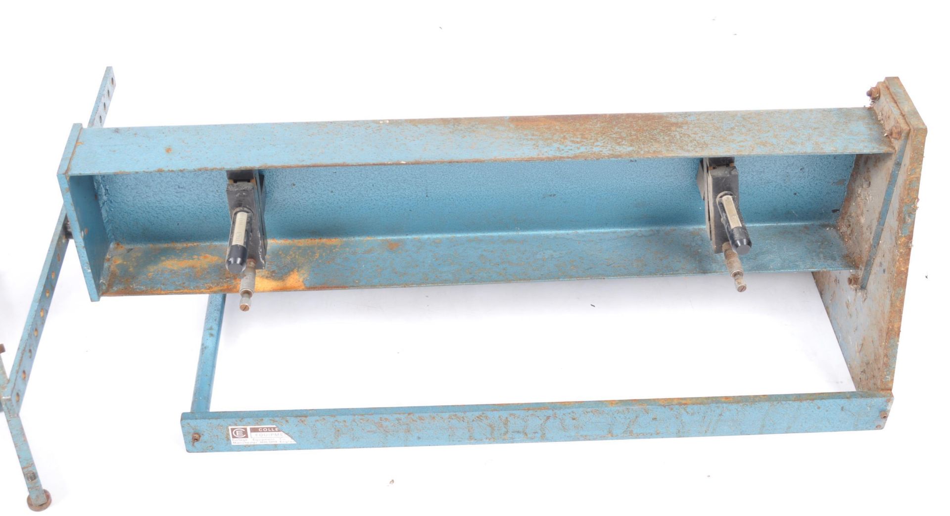 MID CENTURY INDUSTRIAL ENAMEL PAINTED PRESSURE GAUGE PRESS TOOL - Bild 9 aus 11